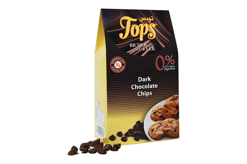 tops 0sugar chocolate chips dark