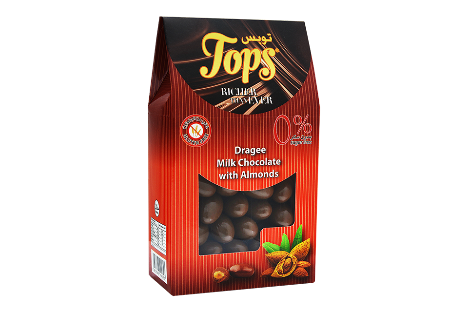 tops 0sugar dragees milk almonds bag
