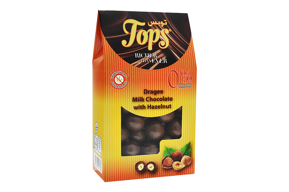 Sugar-Free Hazelnuts Milk Chocolate Dragees 175gm