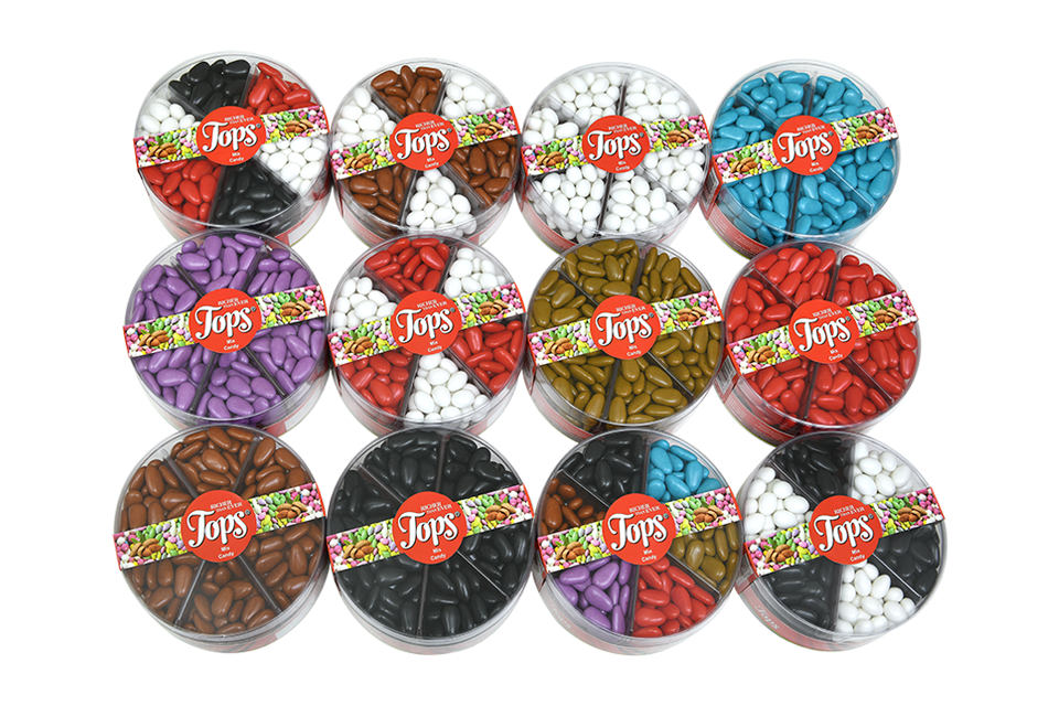 tops sugar candy assorted round